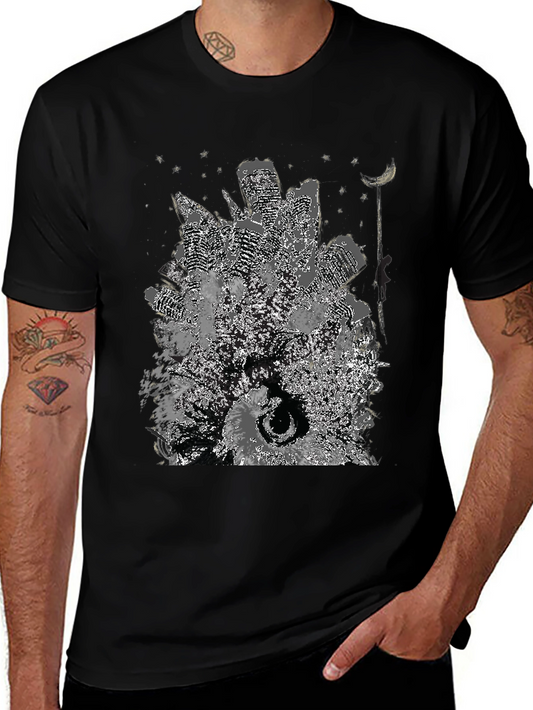 Cityscape Graphic Tee - Unique Urban Art Shirt