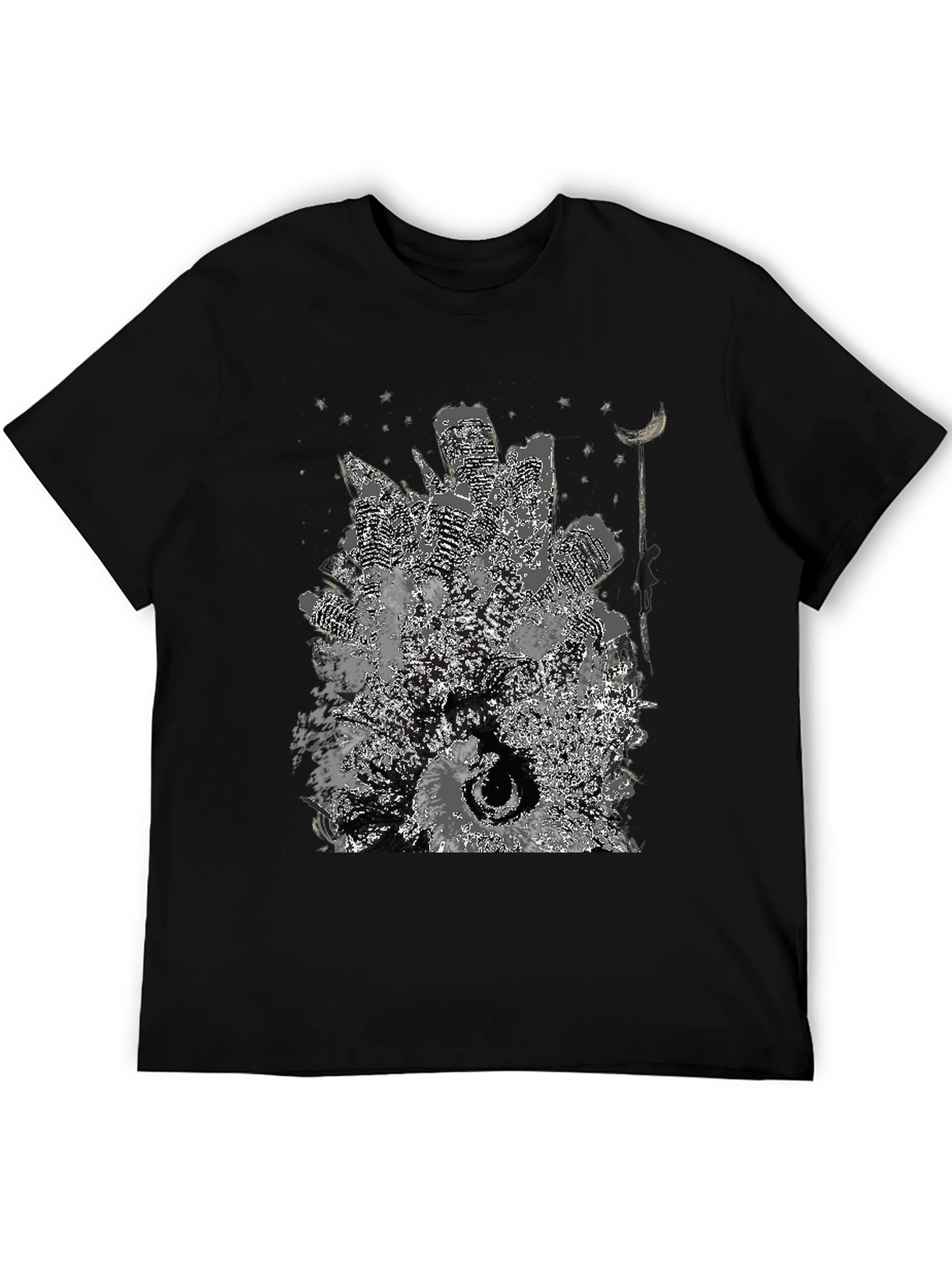 Cityscape Graphic Tee - Unique Urban Art Shirt
