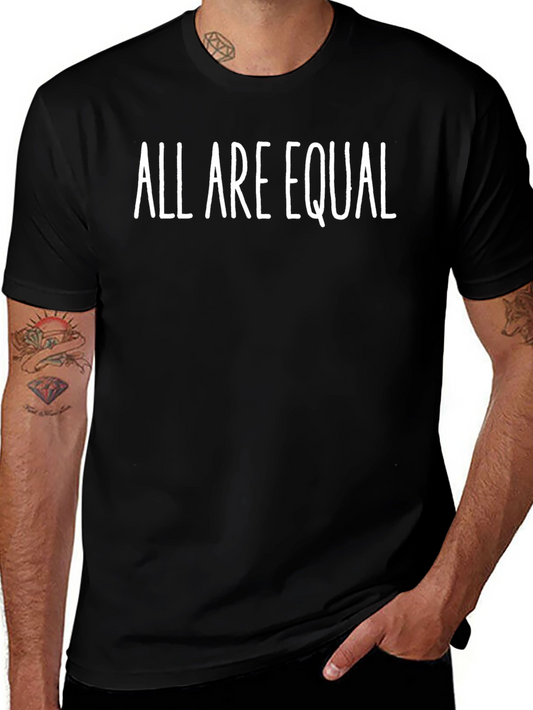All Are Equal Black Graphic Tee