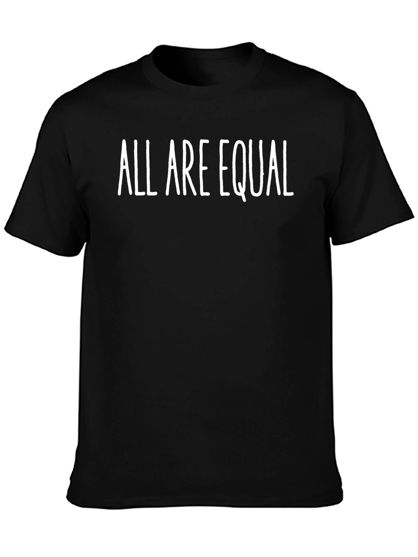 All Are Equal Black Graphic Tee