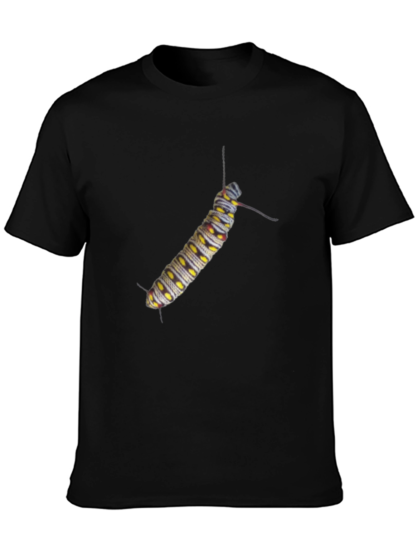 Caterpillar Graphic Tee - Black Cotton T-Shirt