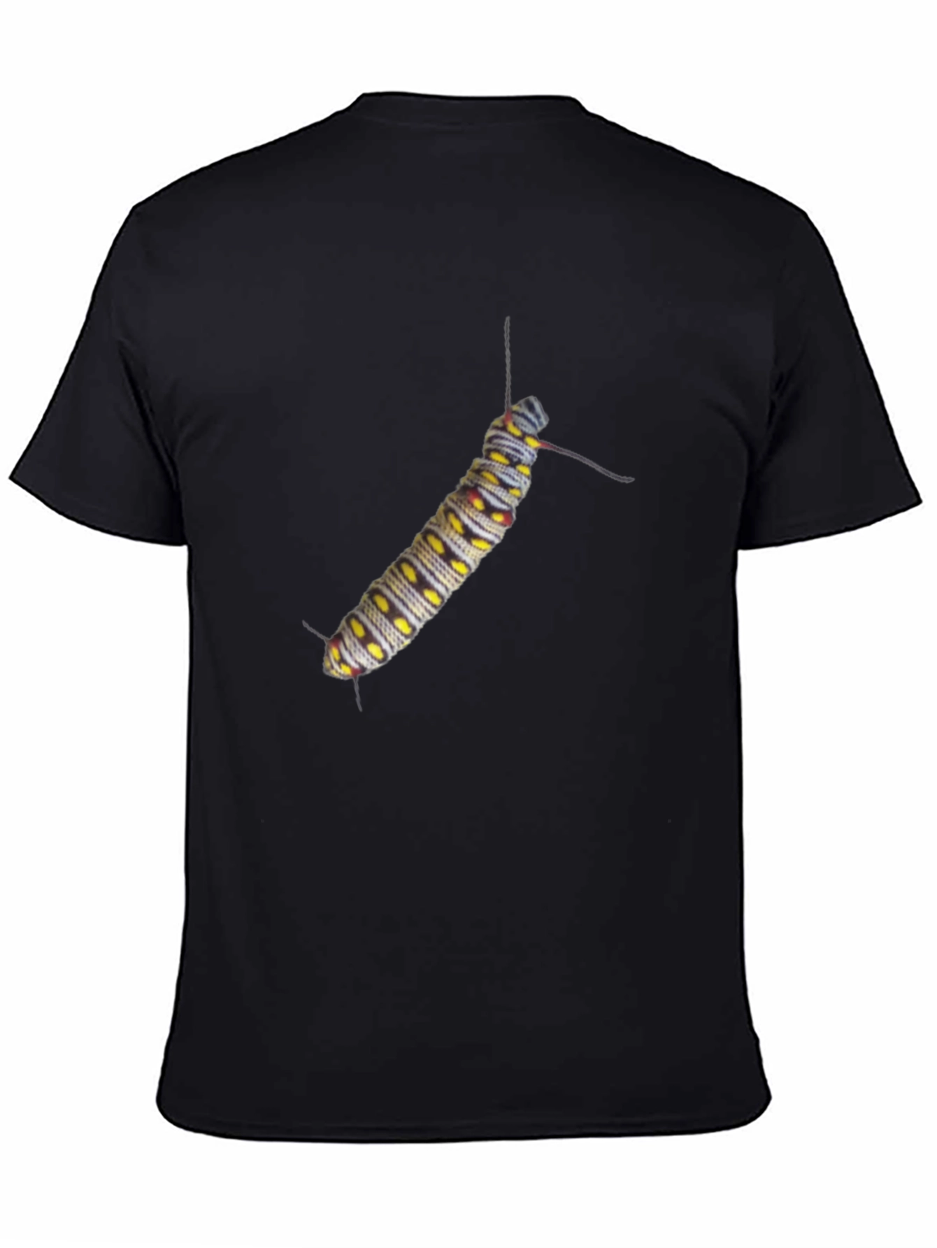 Caterpillar Graphic Tee - Black Cotton T-Shirt