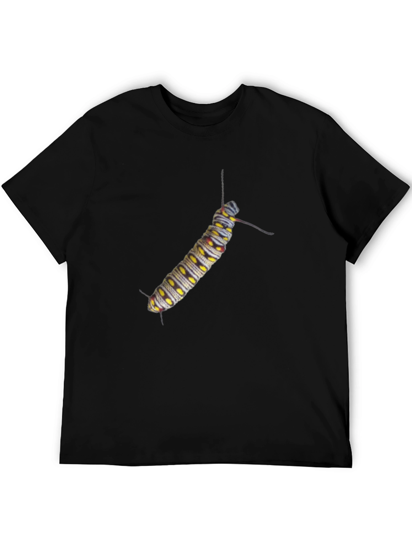Caterpillar Graphic Tee - Black Cotton T-Shirt