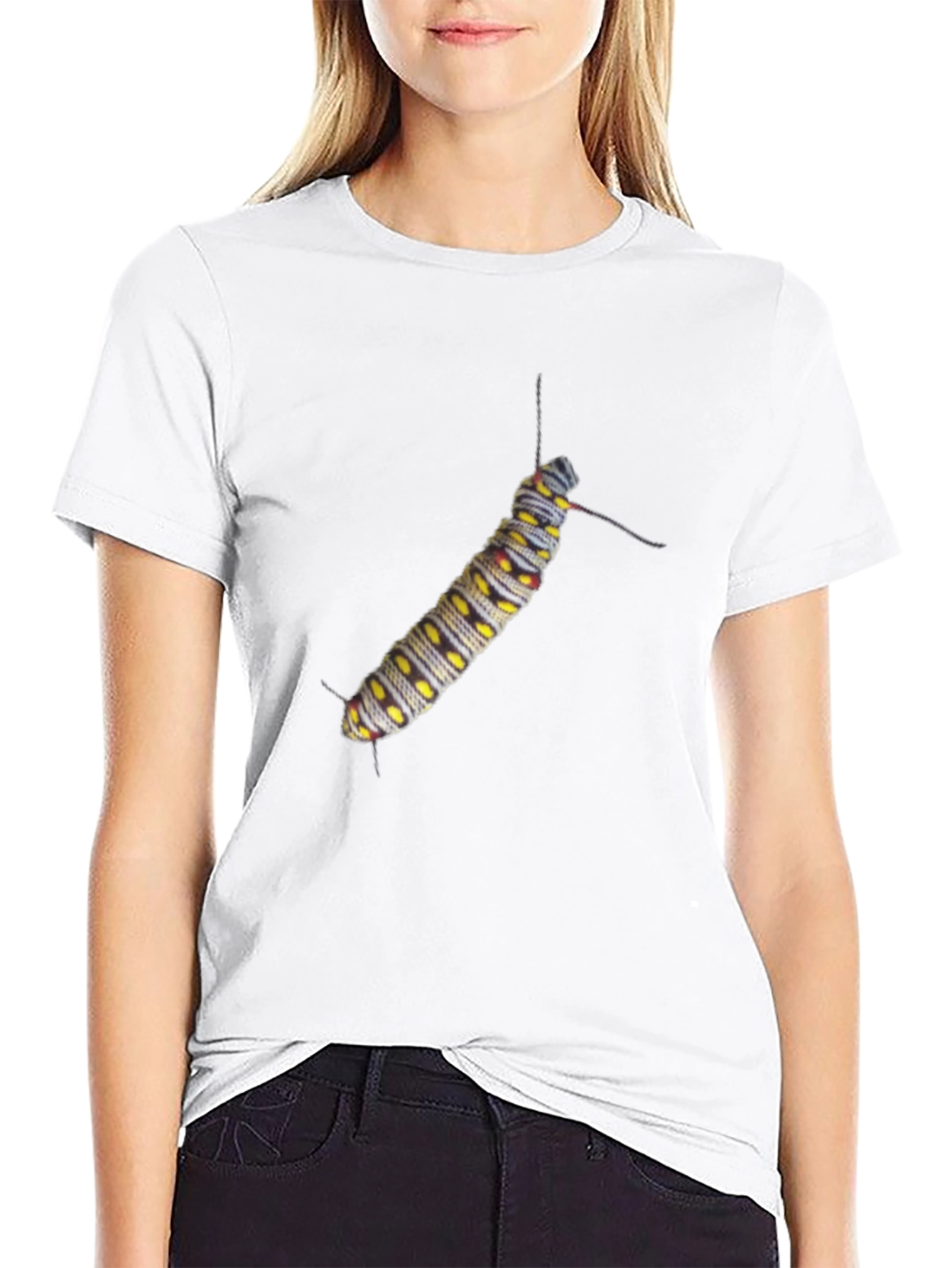 Caterpillar Graphic Tee - Black Cotton T-Shirt