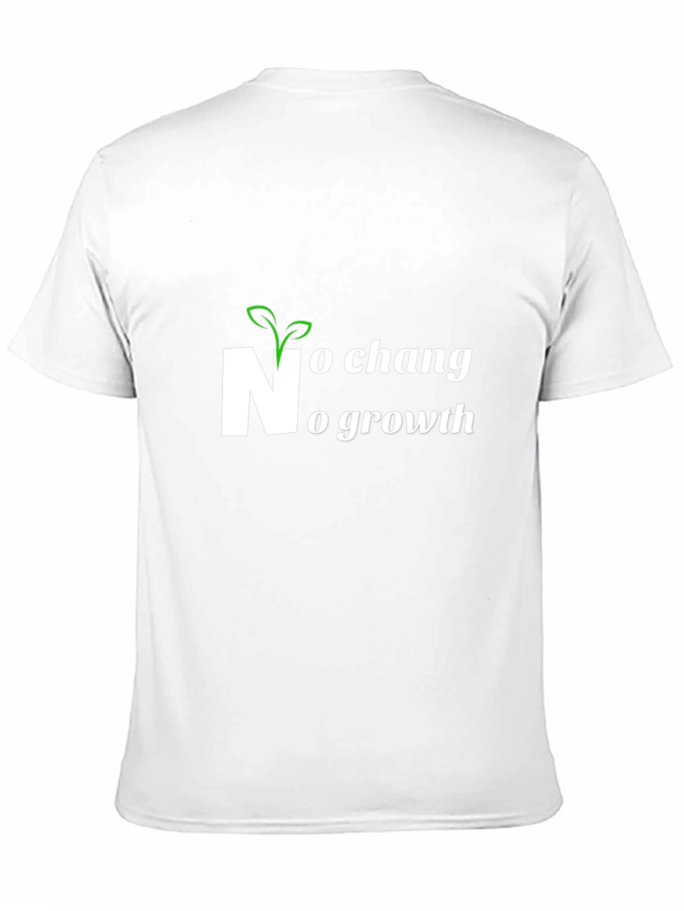 No Change No Growth Black T-Shirt