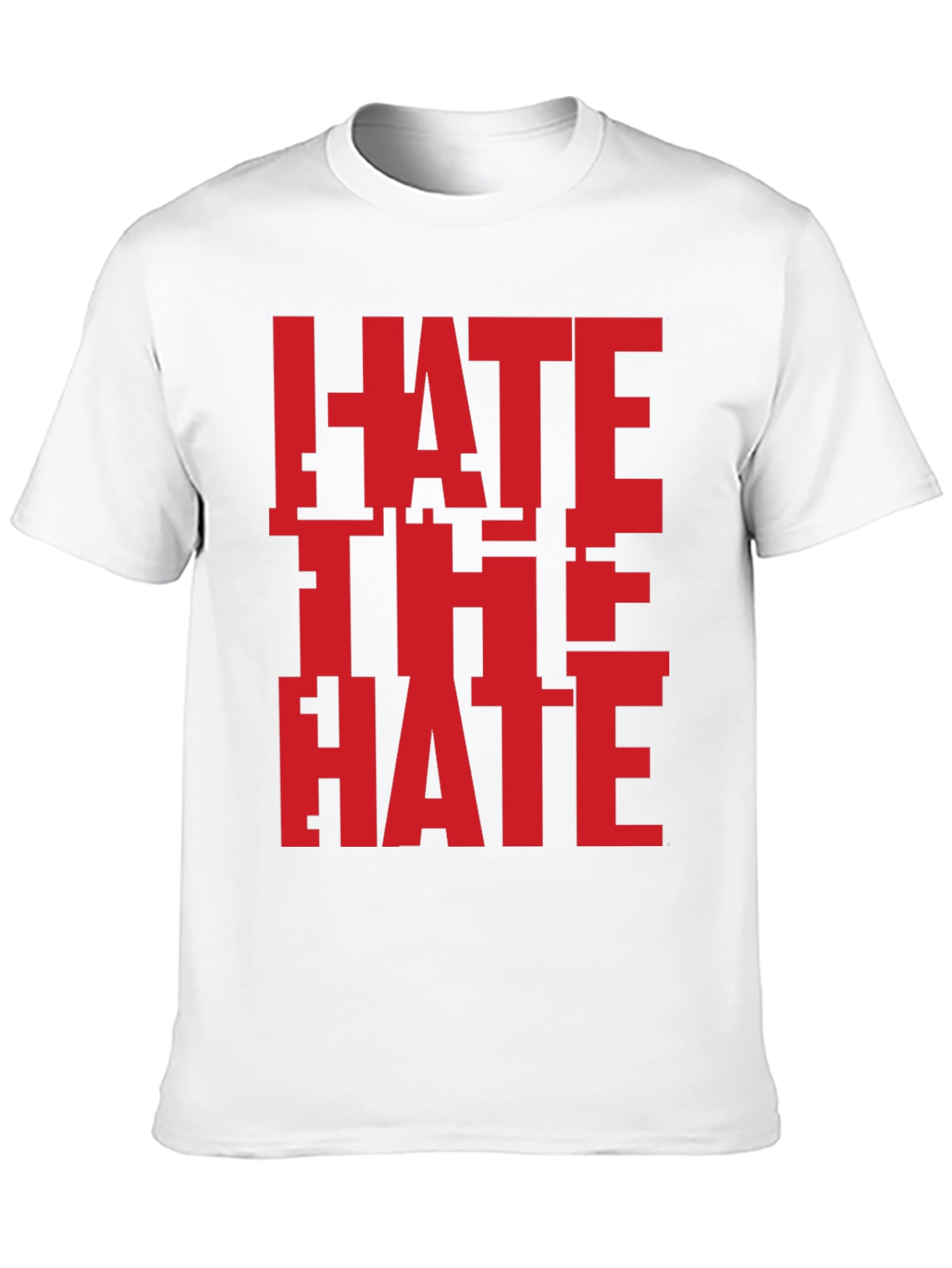 Hate The Hate Graphic T-Shirt - Bold Red Design