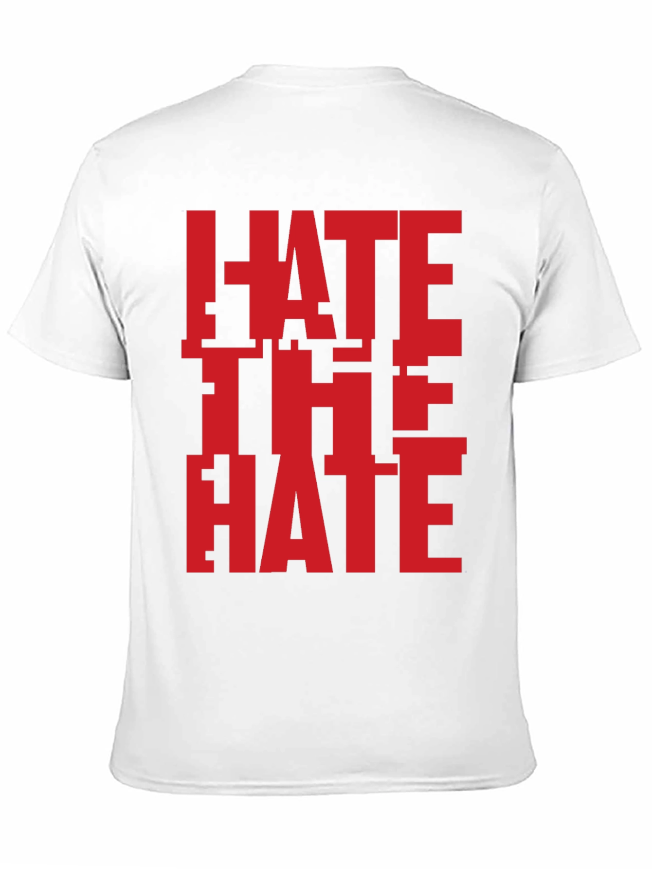 Hate The Hate Graphic T-Shirt - Bold Red Design