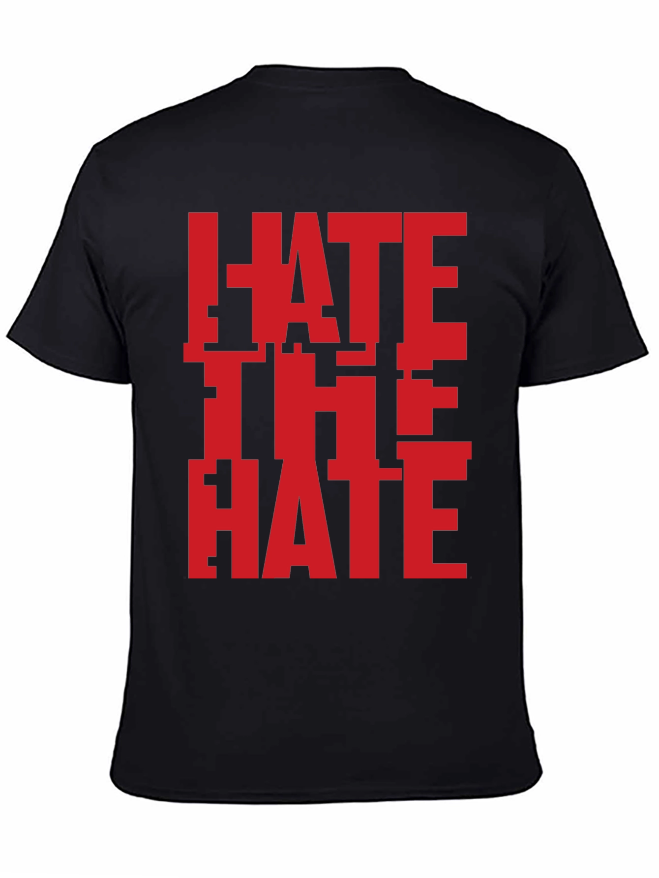 Hate The Hate Graphic T-Shirt - Bold Red Design