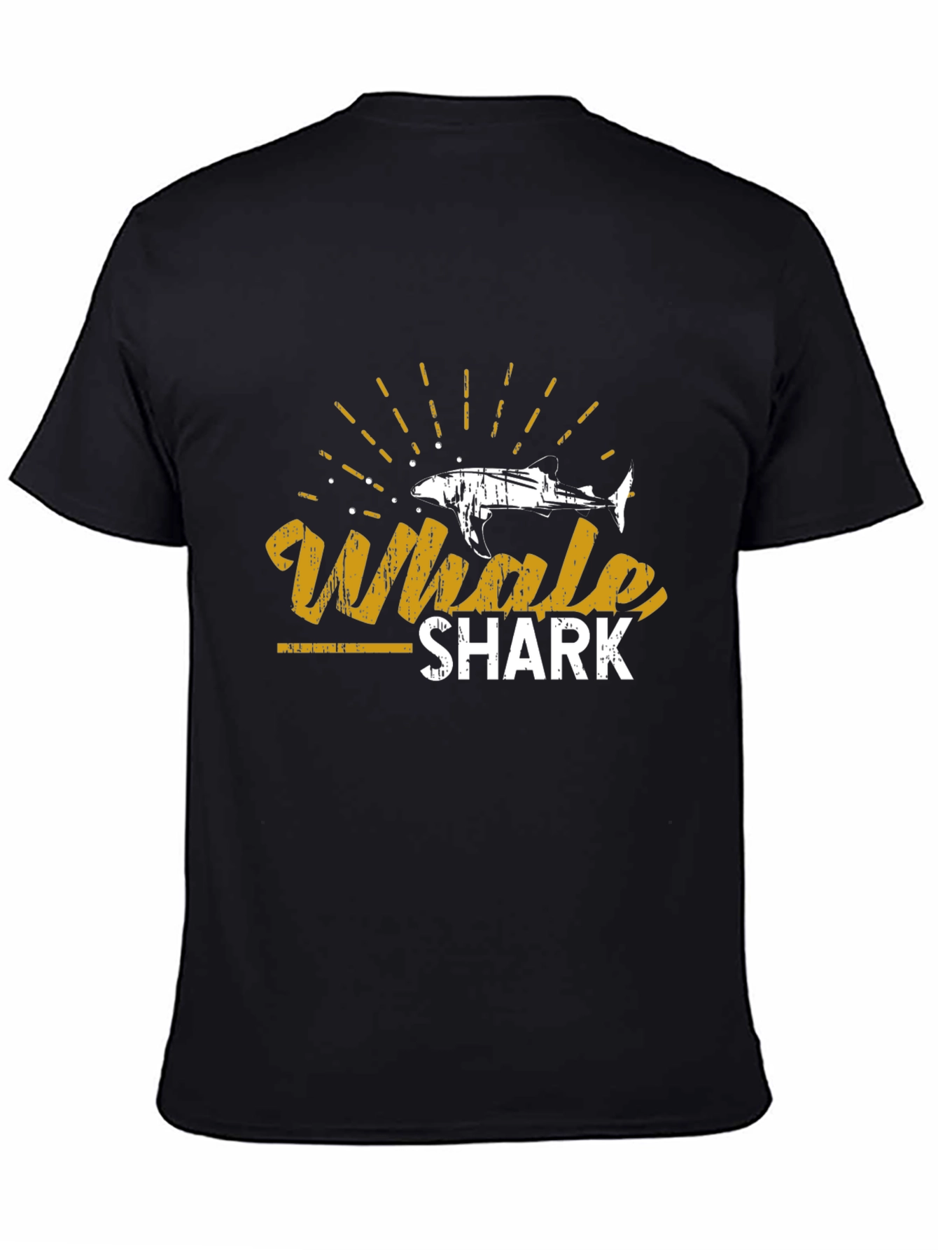 Whale Shark Graphic Tee - Stylish Black T-Shirt
