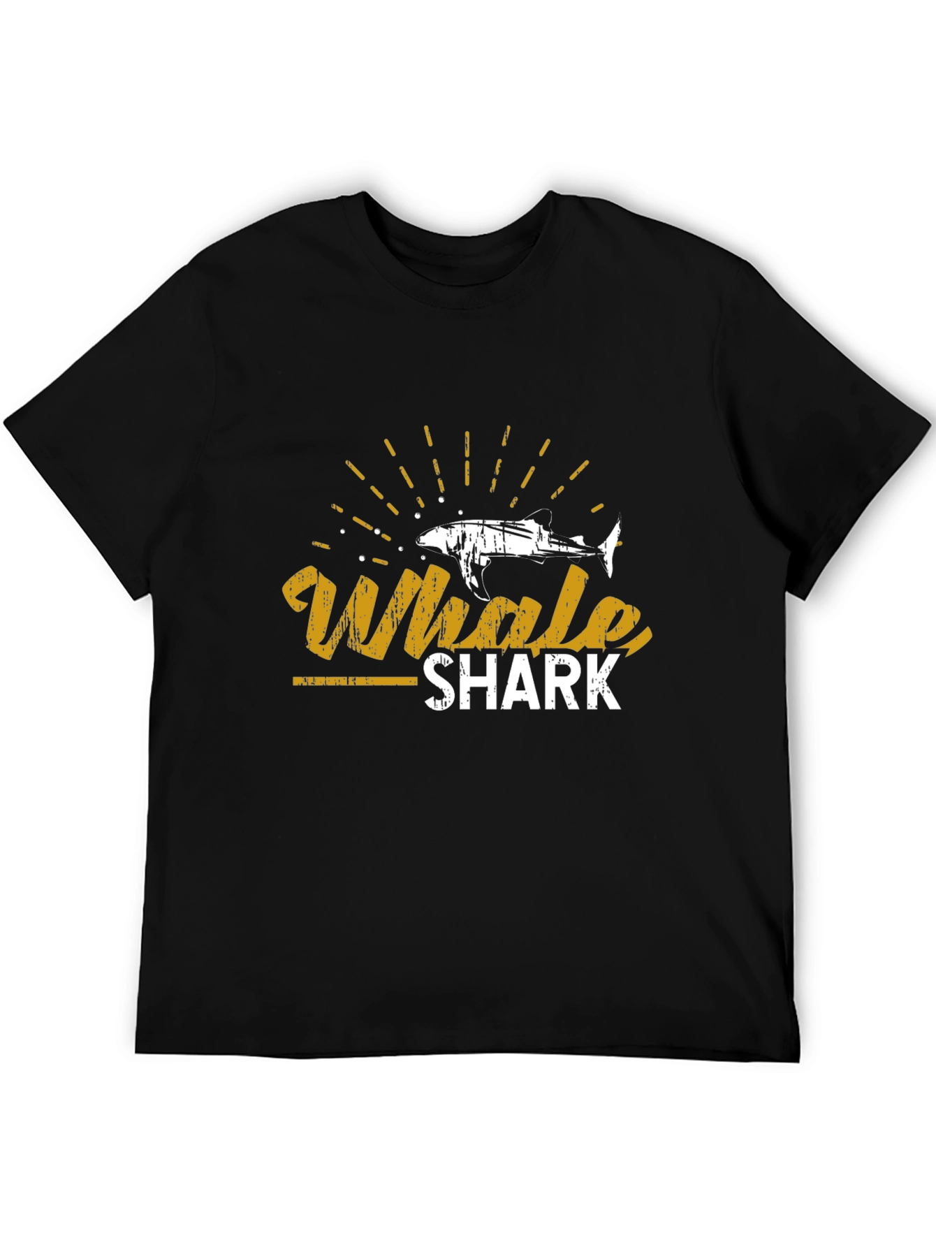 Whale Shark Graphic Tee - Stylish Black T-Shirt