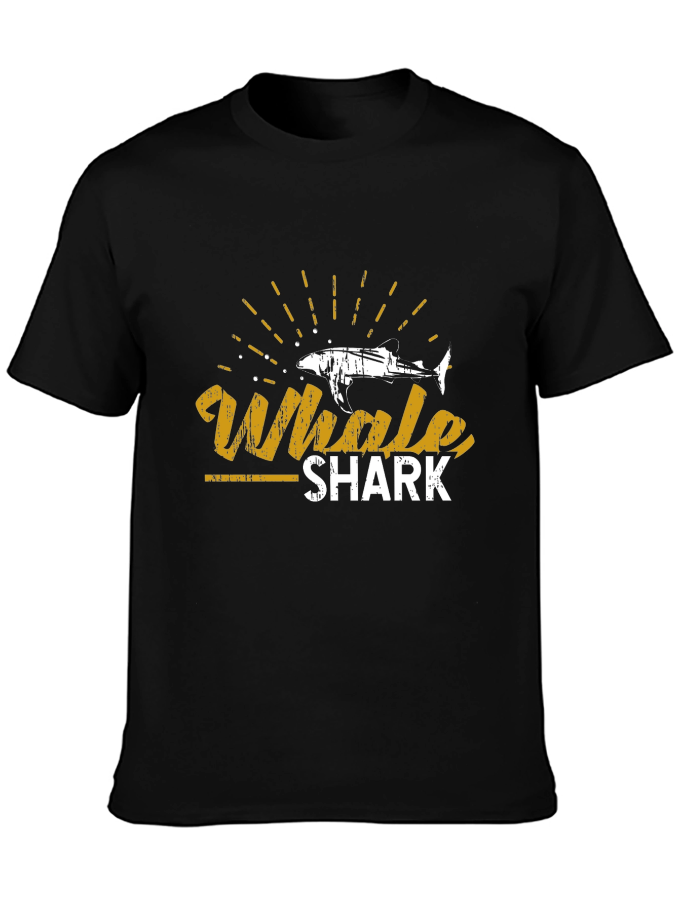 Whale Shark Graphic Tee - Stylish Black T-Shirt