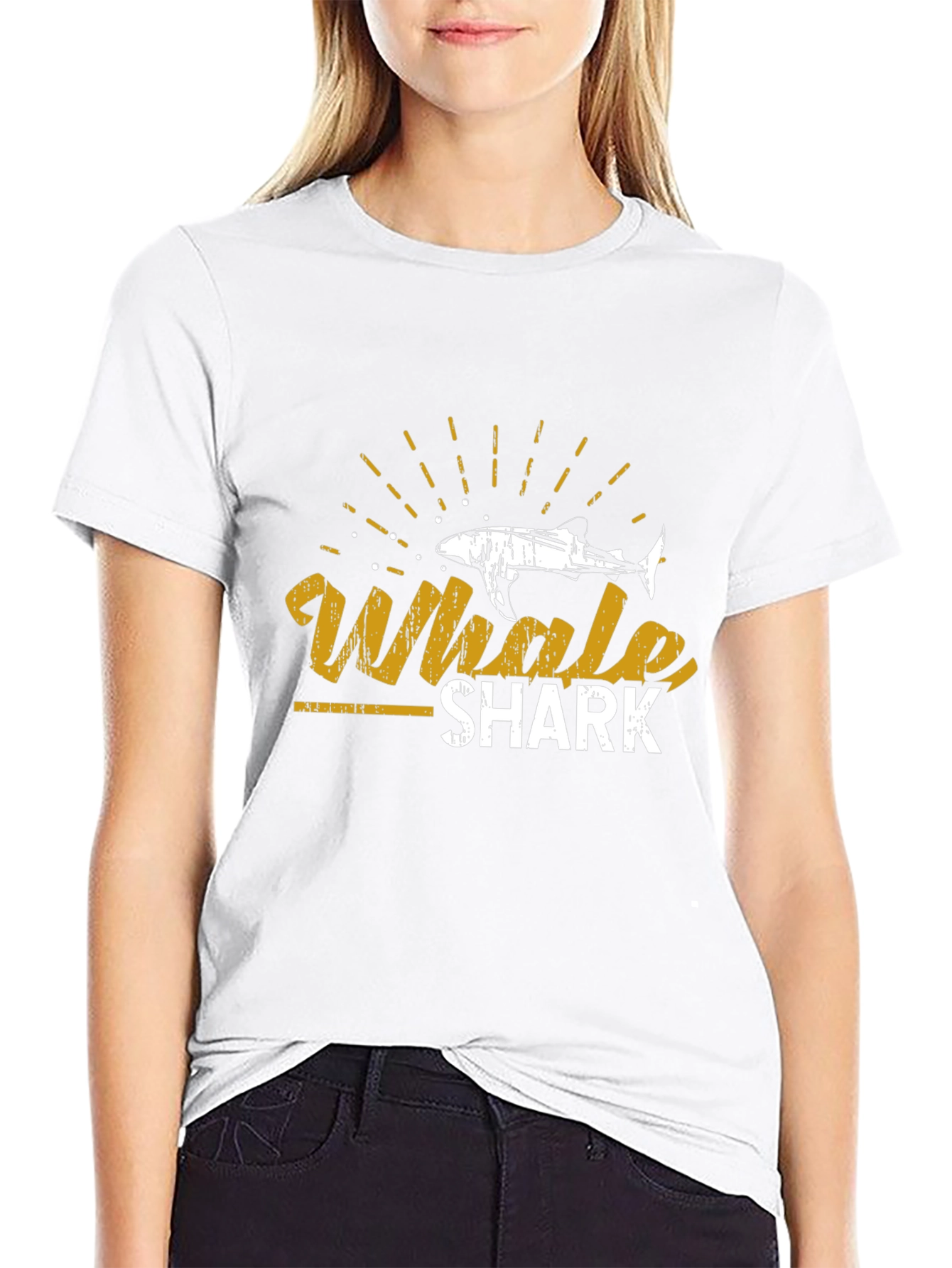 Whale Shark Graphic Tee - Stylish Black T-Shirt