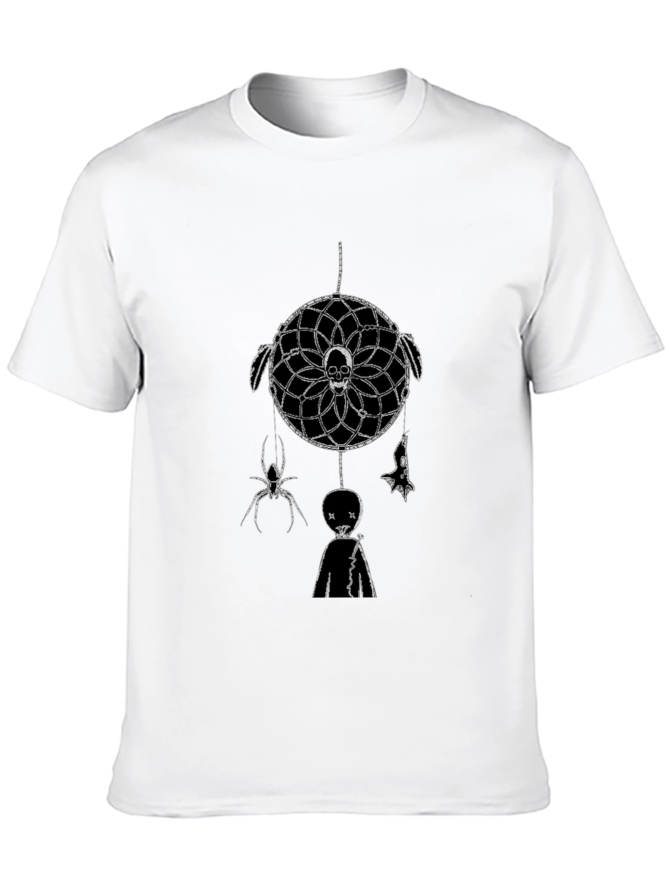 Skull Dreamcatcher T-Shirt - Unique Gothic Design