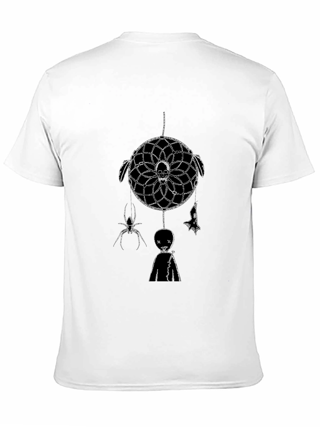 Skull Dreamcatcher T-Shirt - Unique Gothic Design