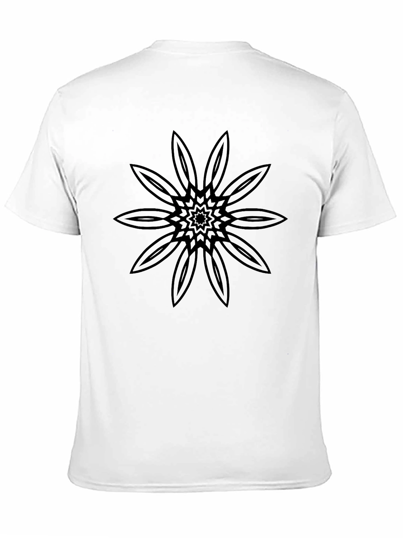 Black Floral Graphic Tee - Stylish Mens T-Shirt