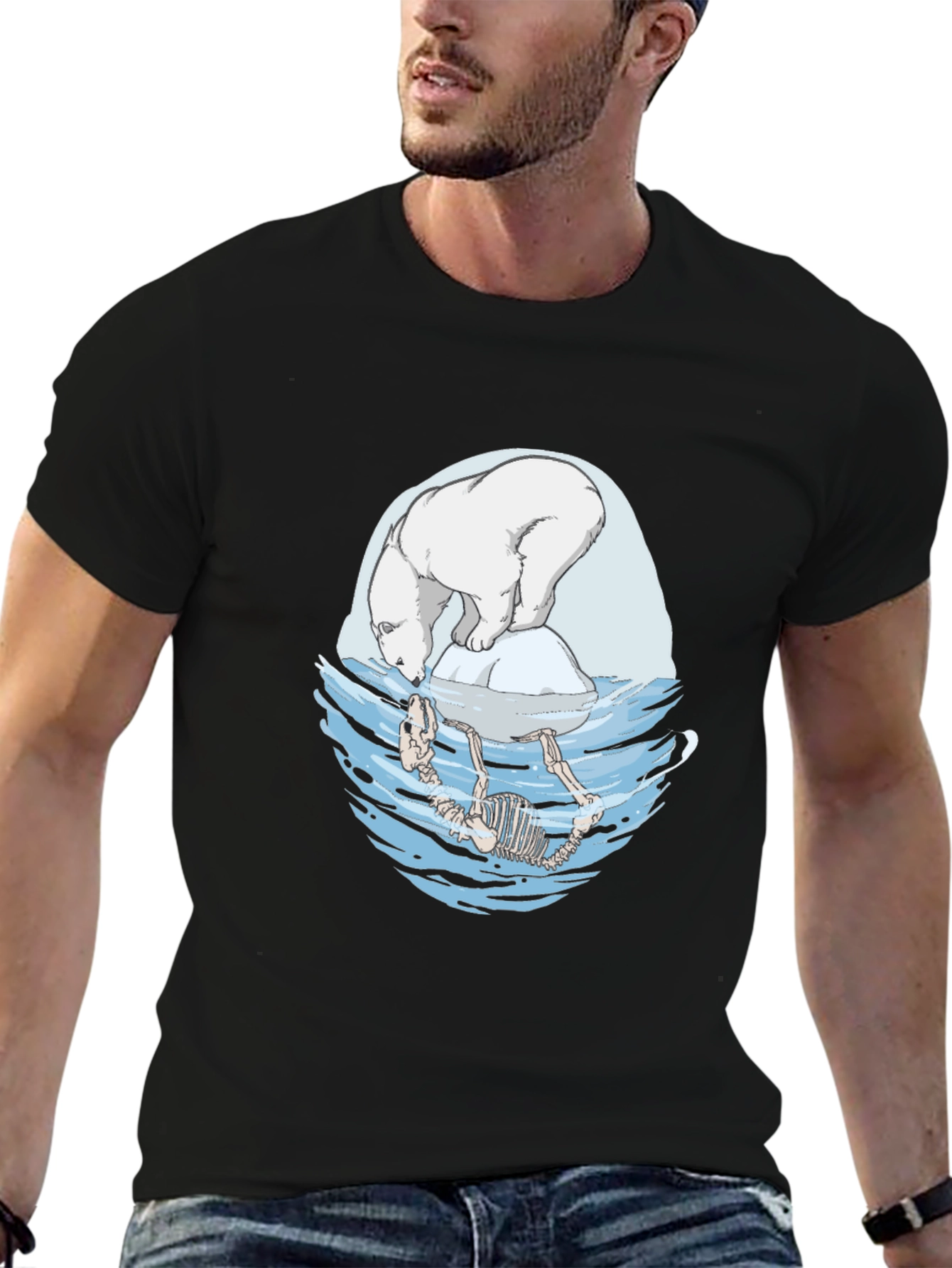Polar Bear Climate Change Graphic Tee