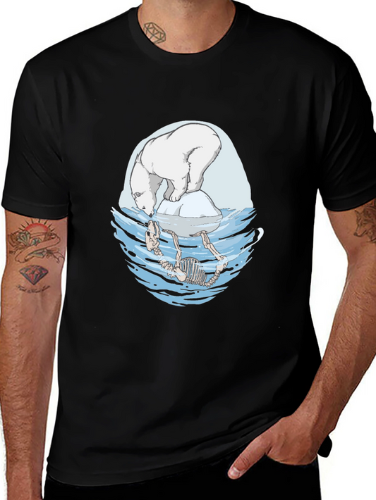 Polar Bear Climate Change Graphic Tee