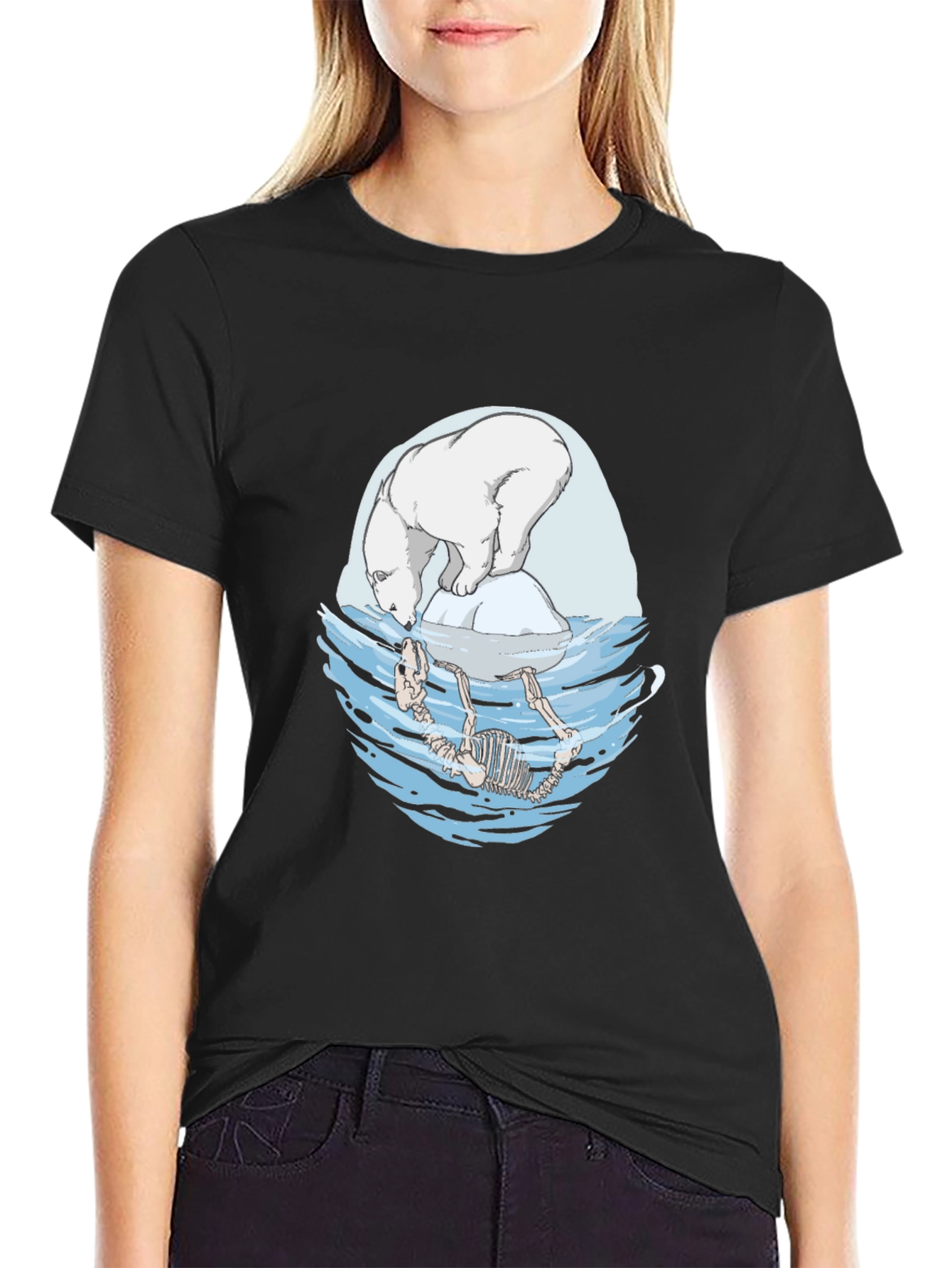 Polar Bear Climate Change Graphic Tee