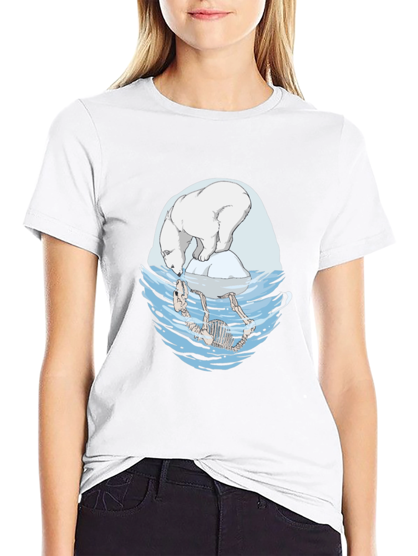 Polar Bear Climate Change Graphic Tee