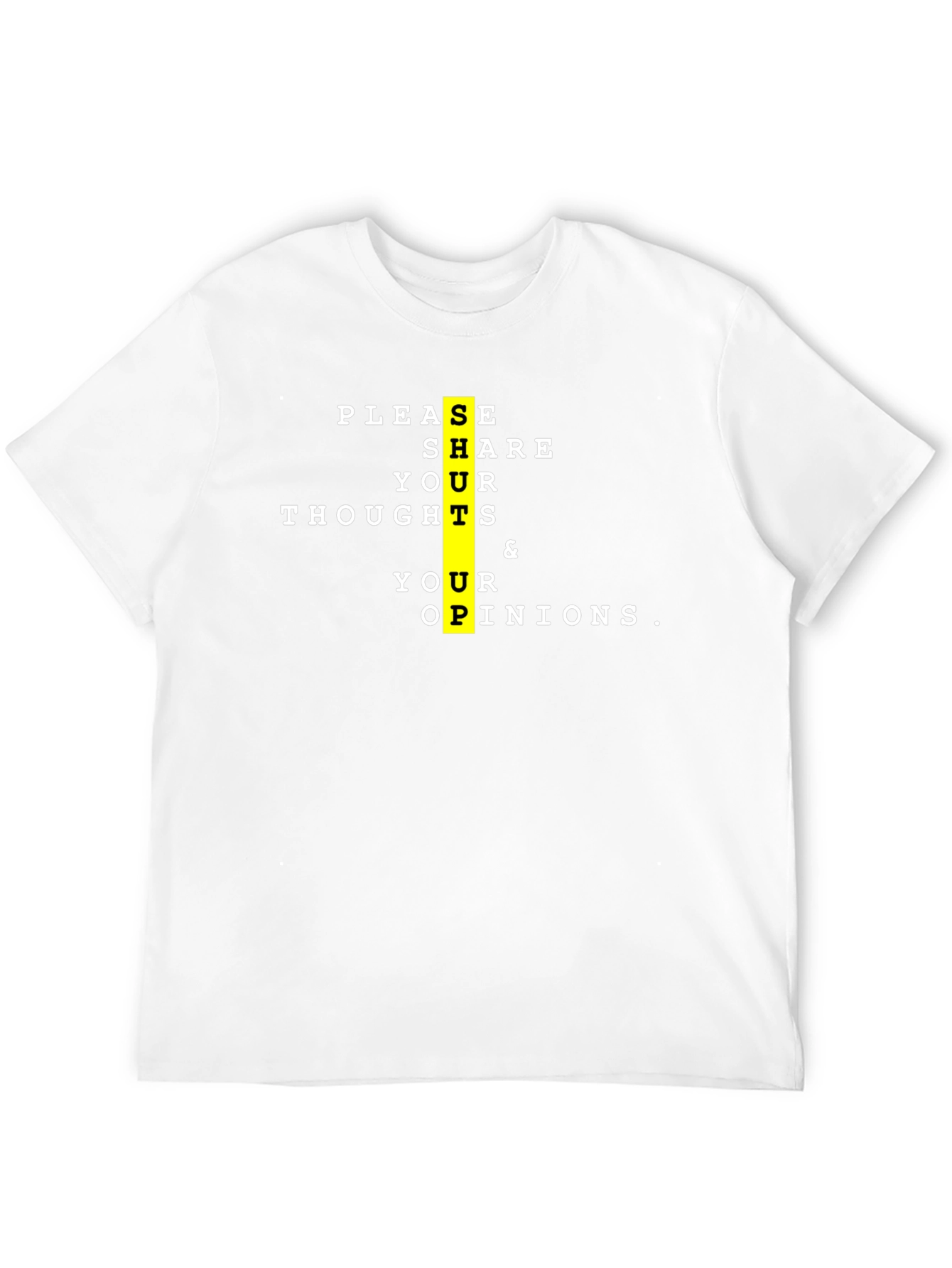 Share Your Thoughts Black Graphic Tee
