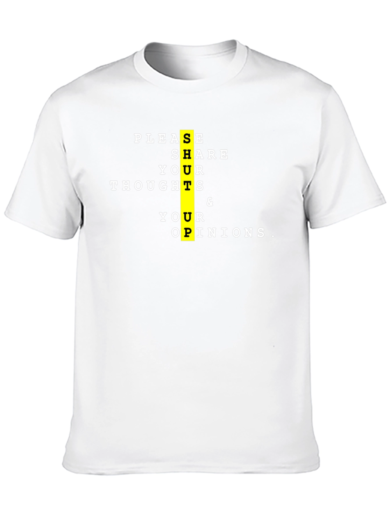 Share Your Thoughts Black Graphic Tee