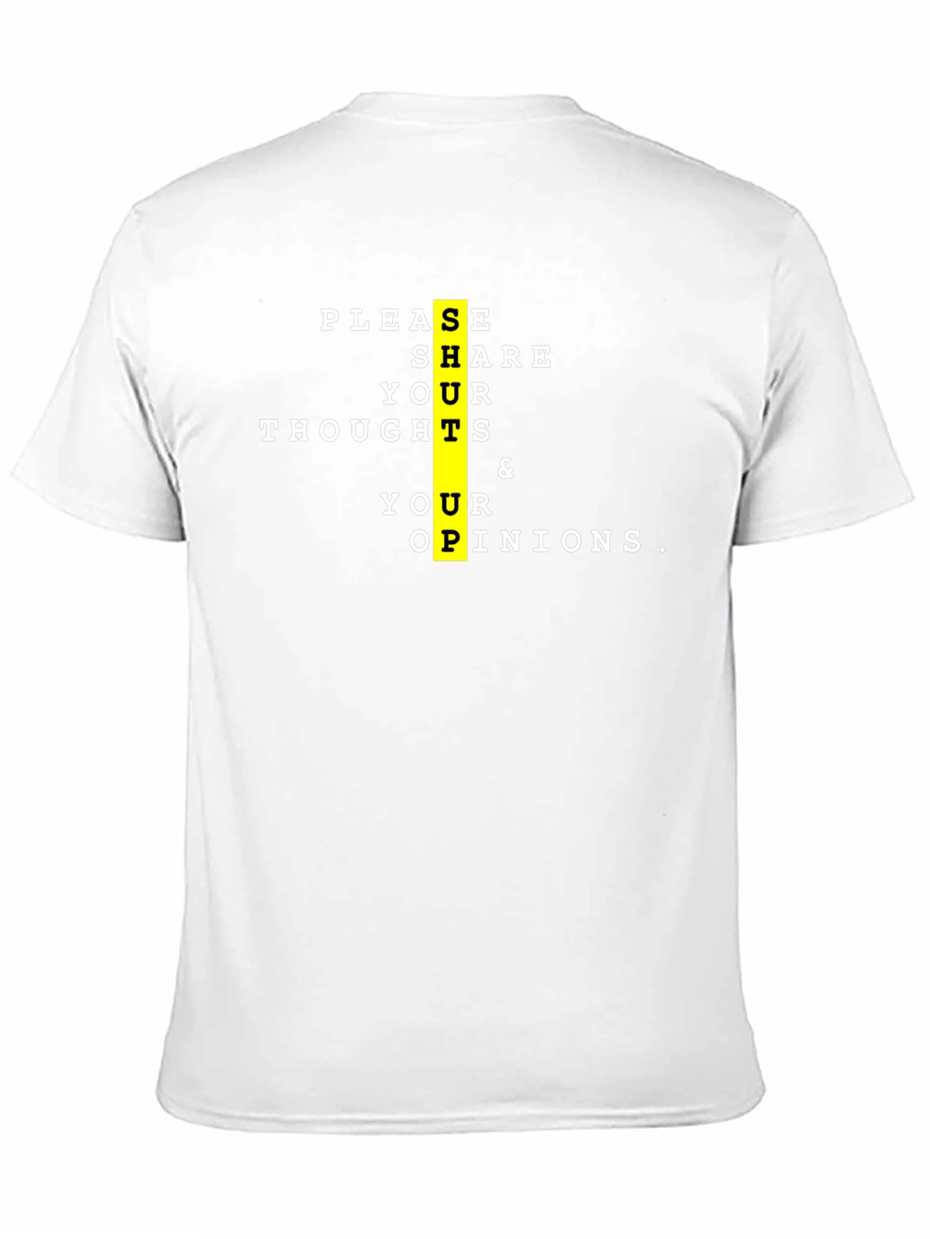 Share Your Thoughts Black Graphic Tee