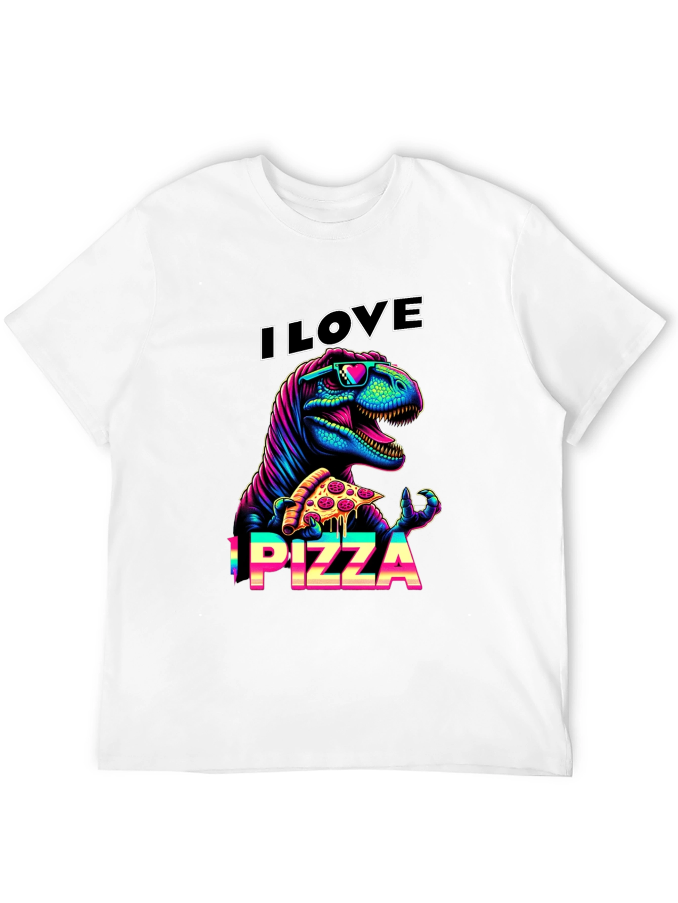 I Love Pizza T-Rex Graphic Tee