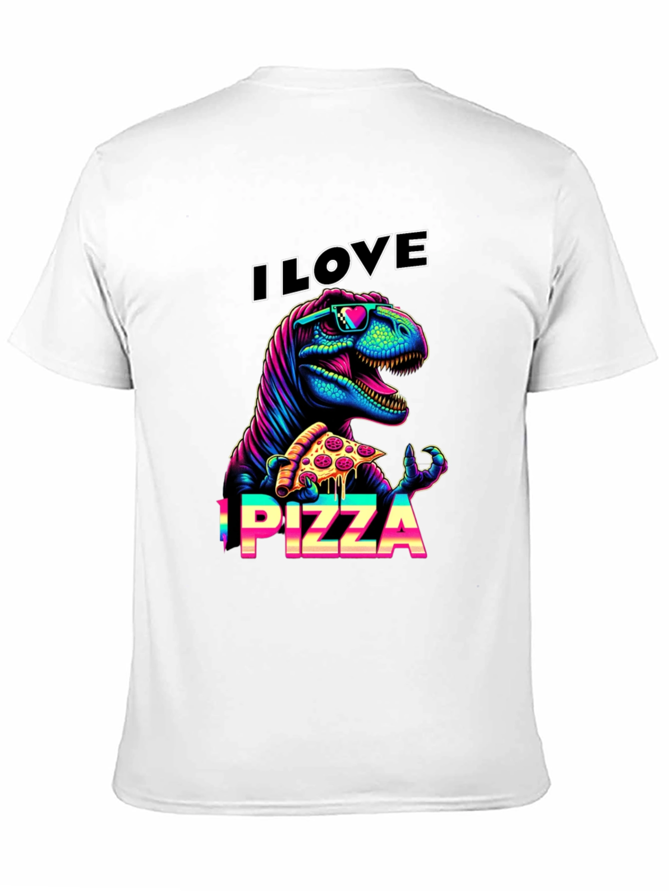 I Love Pizza T-Rex Graphic Tee