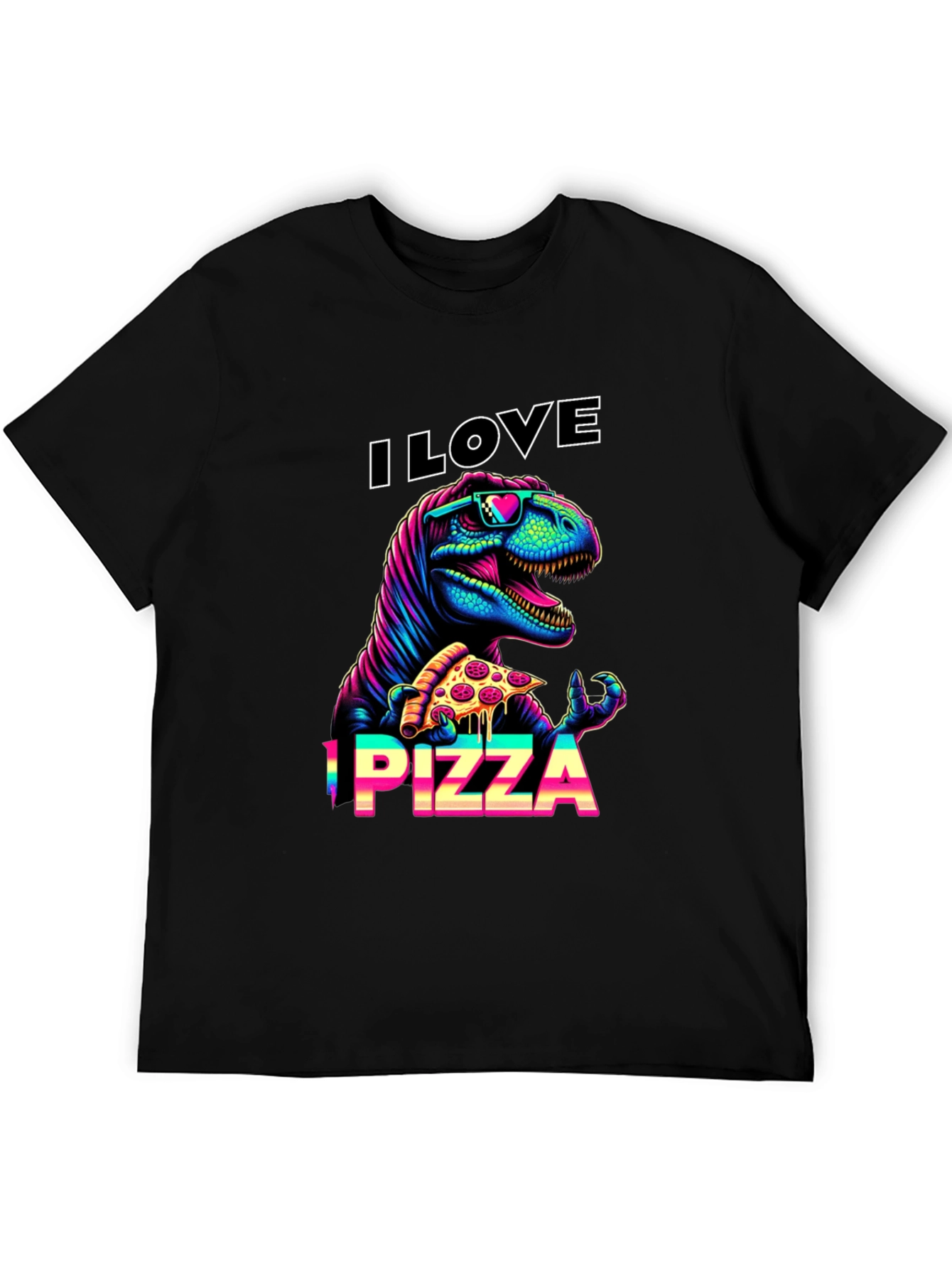 I Love Pizza T-Rex Graphic Tee