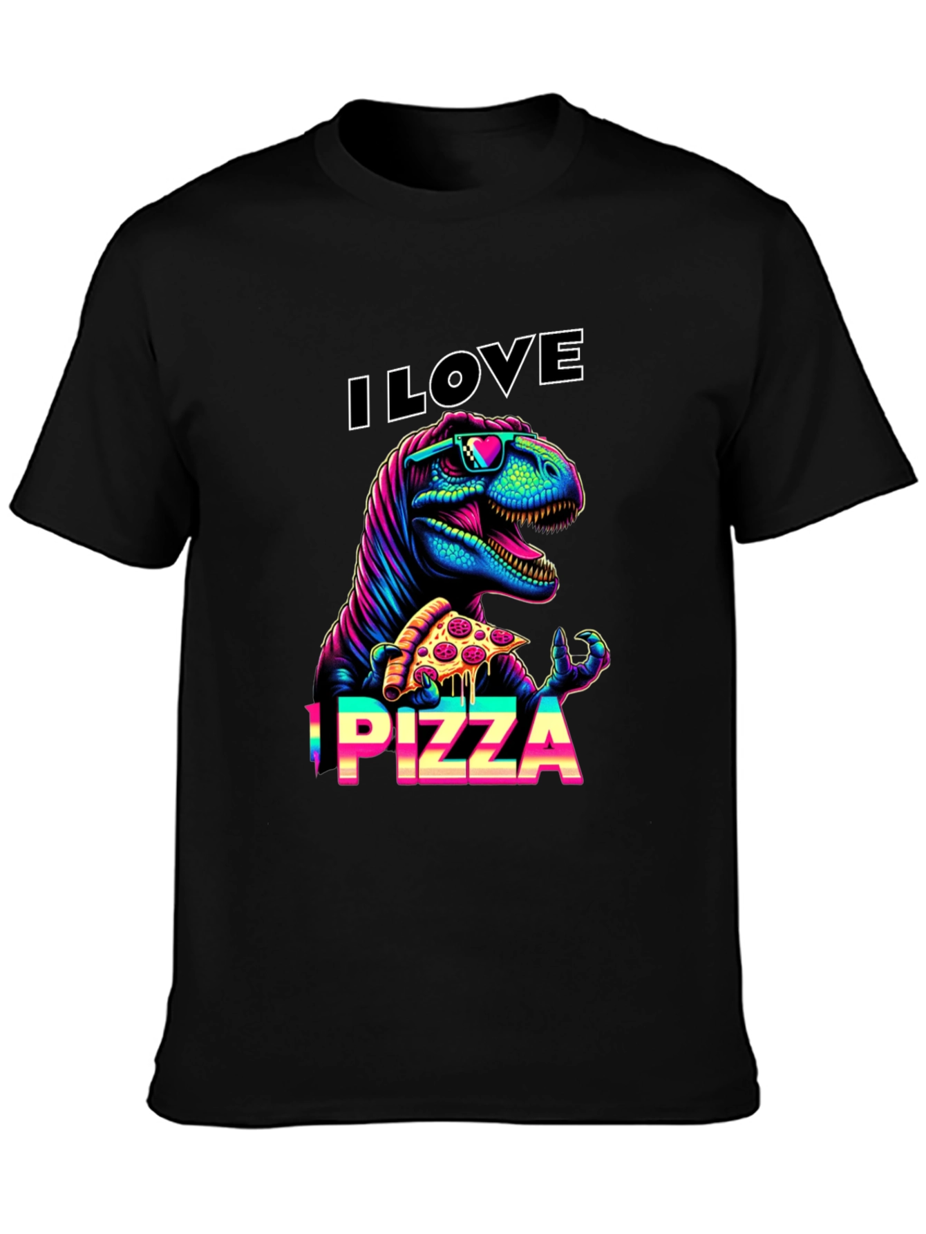 I Love Pizza T-Rex Graphic Tee