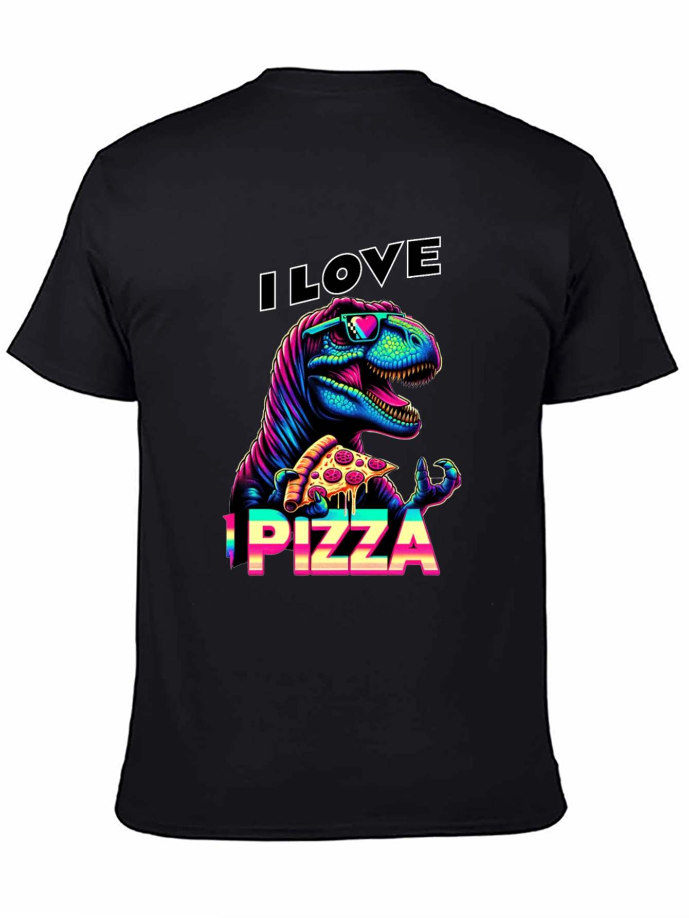 I Love Pizza T-Rex Graphic Tee