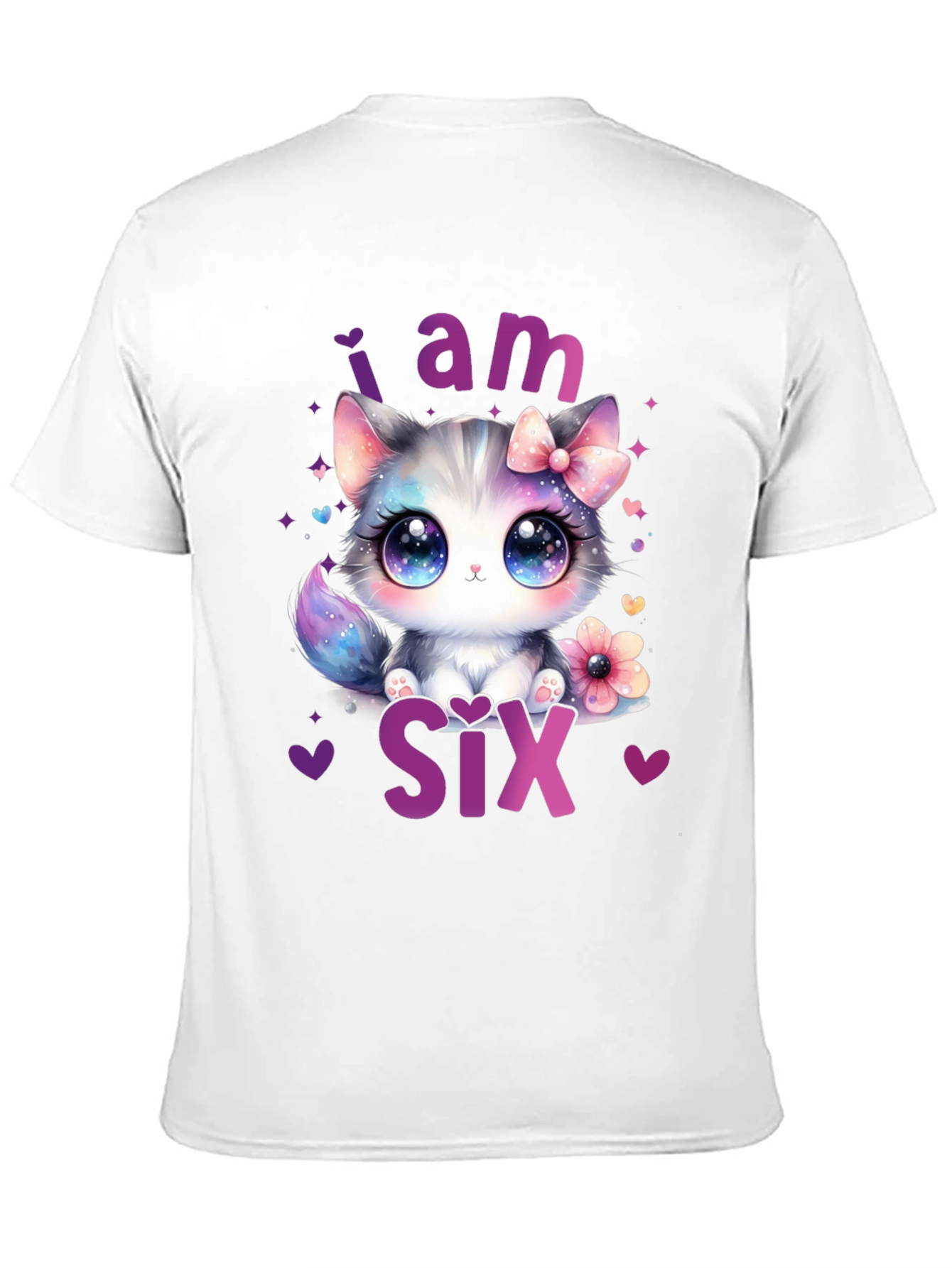 Cute Kitten 6th Birthday T-Shirt