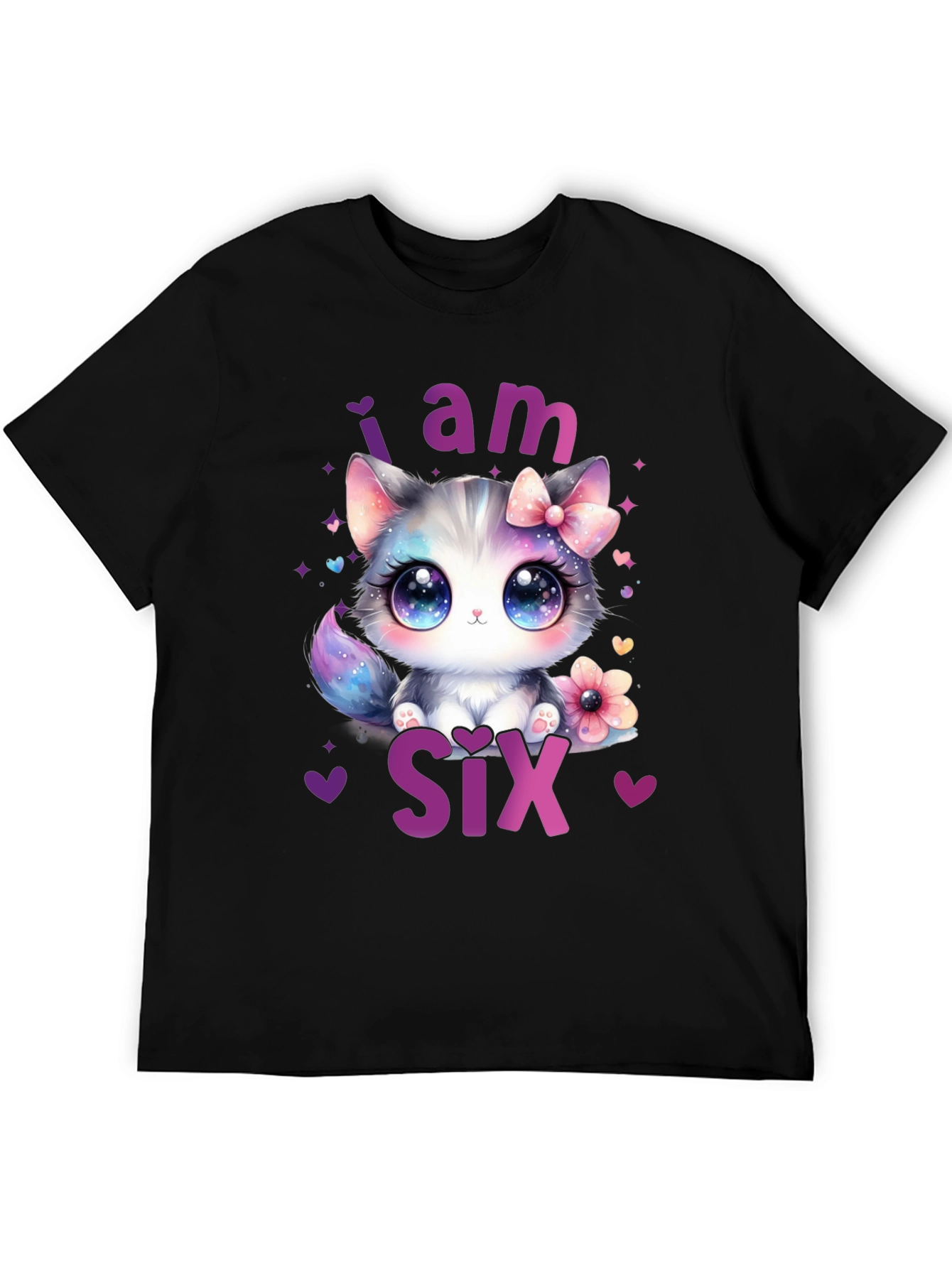 Cute Kitten 6th Birthday T-Shirt