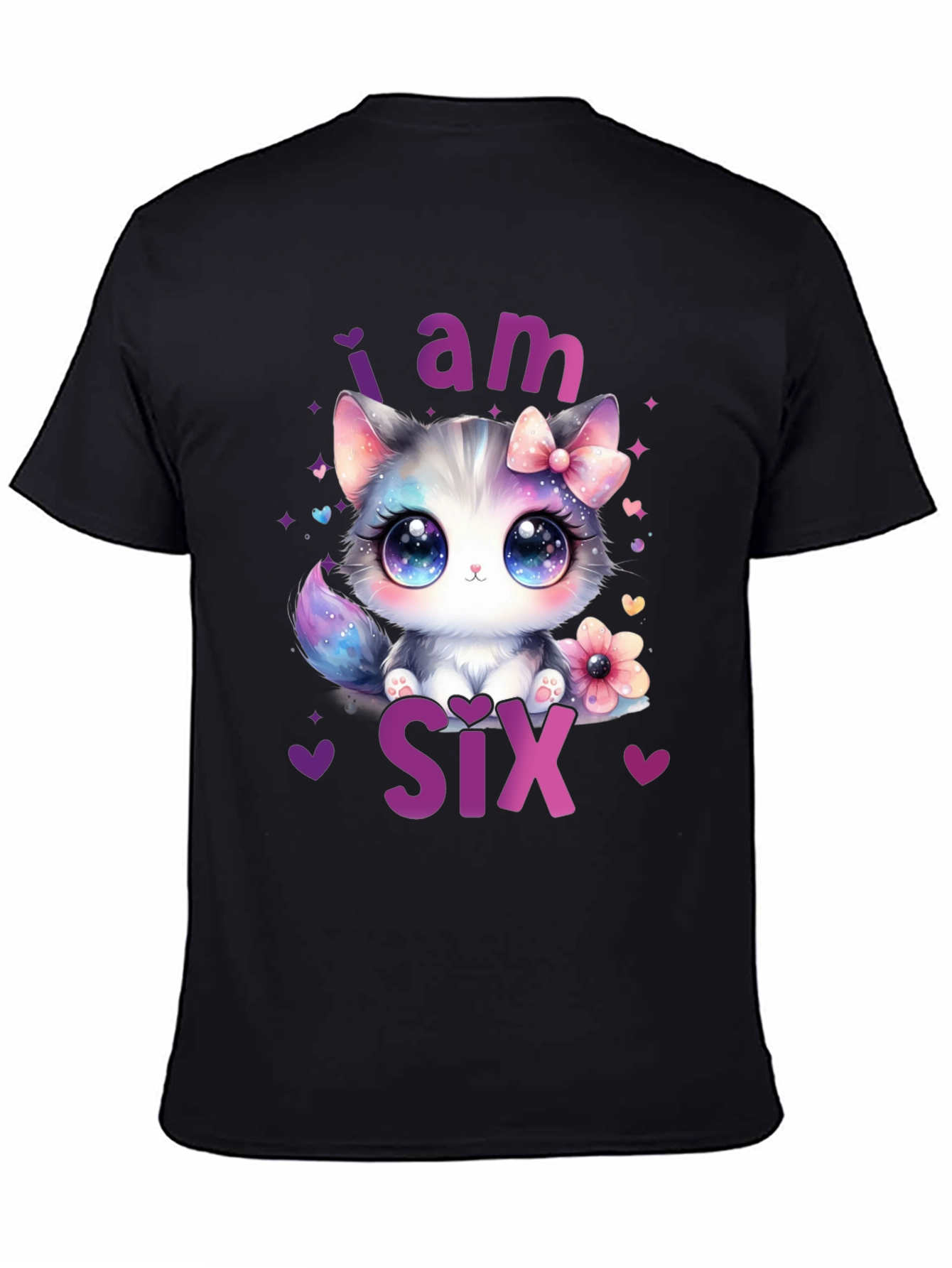Cute Kitten 6th Birthday T-Shirt