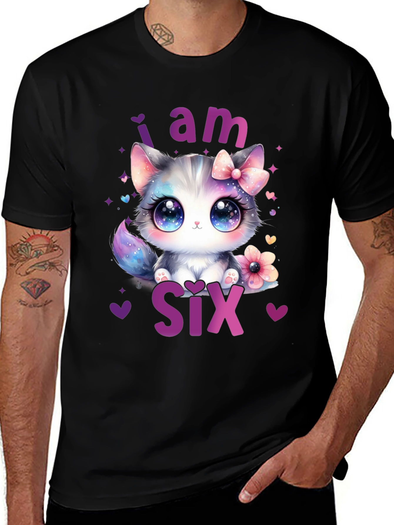 Cute Kitten 6th Birthday T-Shirt