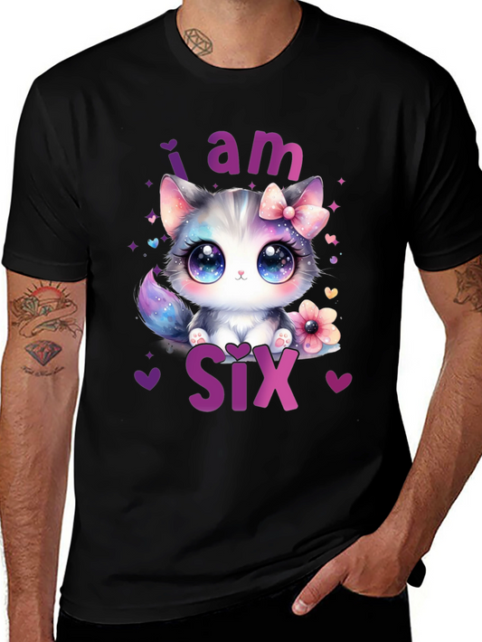 Cute Kitten 6th Birthday T-Shirt