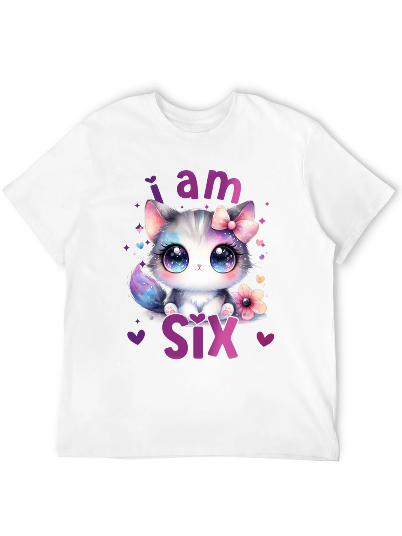 Cute Kitten 6th Birthday T-Shirt