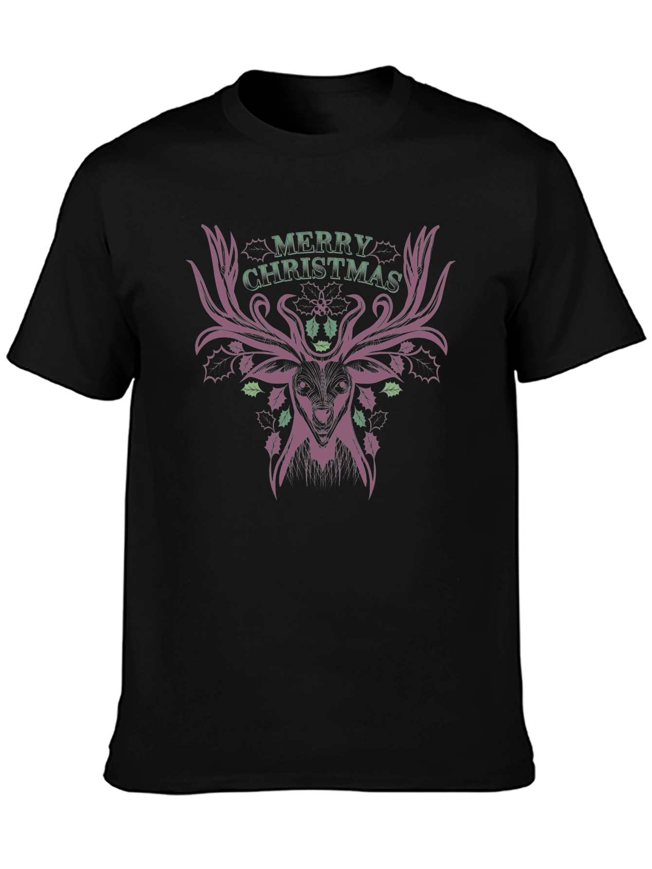 Merry Christmas Deer T-Shirt - Festive Holiday Style