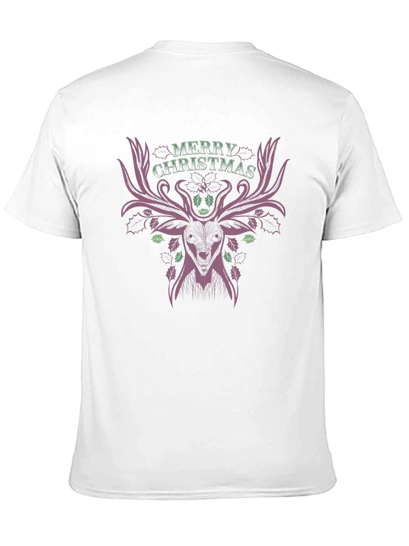 Merry Christmas Deer T-Shirt - Festive Holiday Style