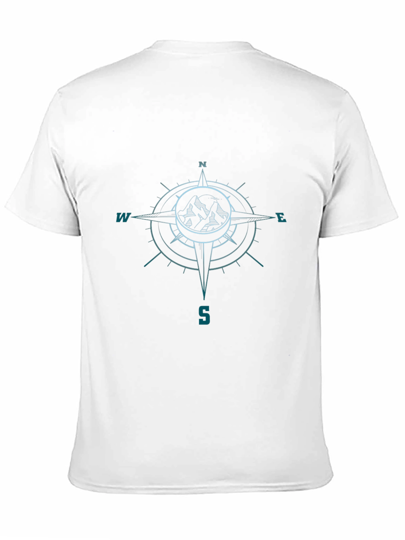 Compass Mountain Graphic Tee - Black Adventure Shirt