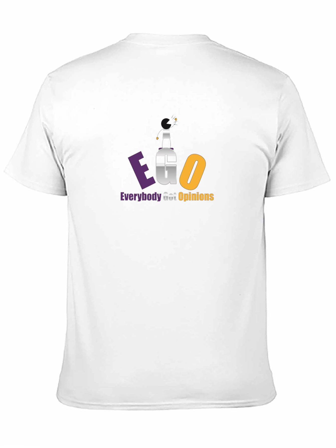 EGO Everybody Got Opinions Black T-Shirt