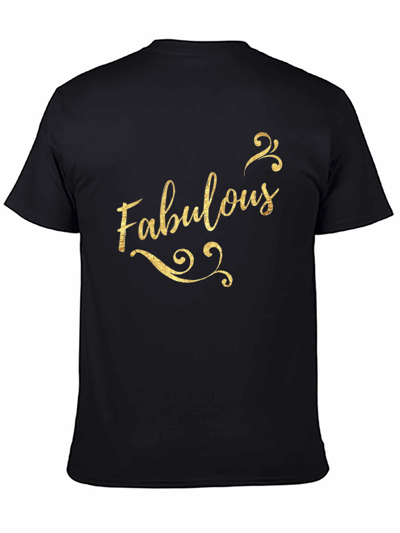 Fabulous Graphic Print Black Cotton Tee