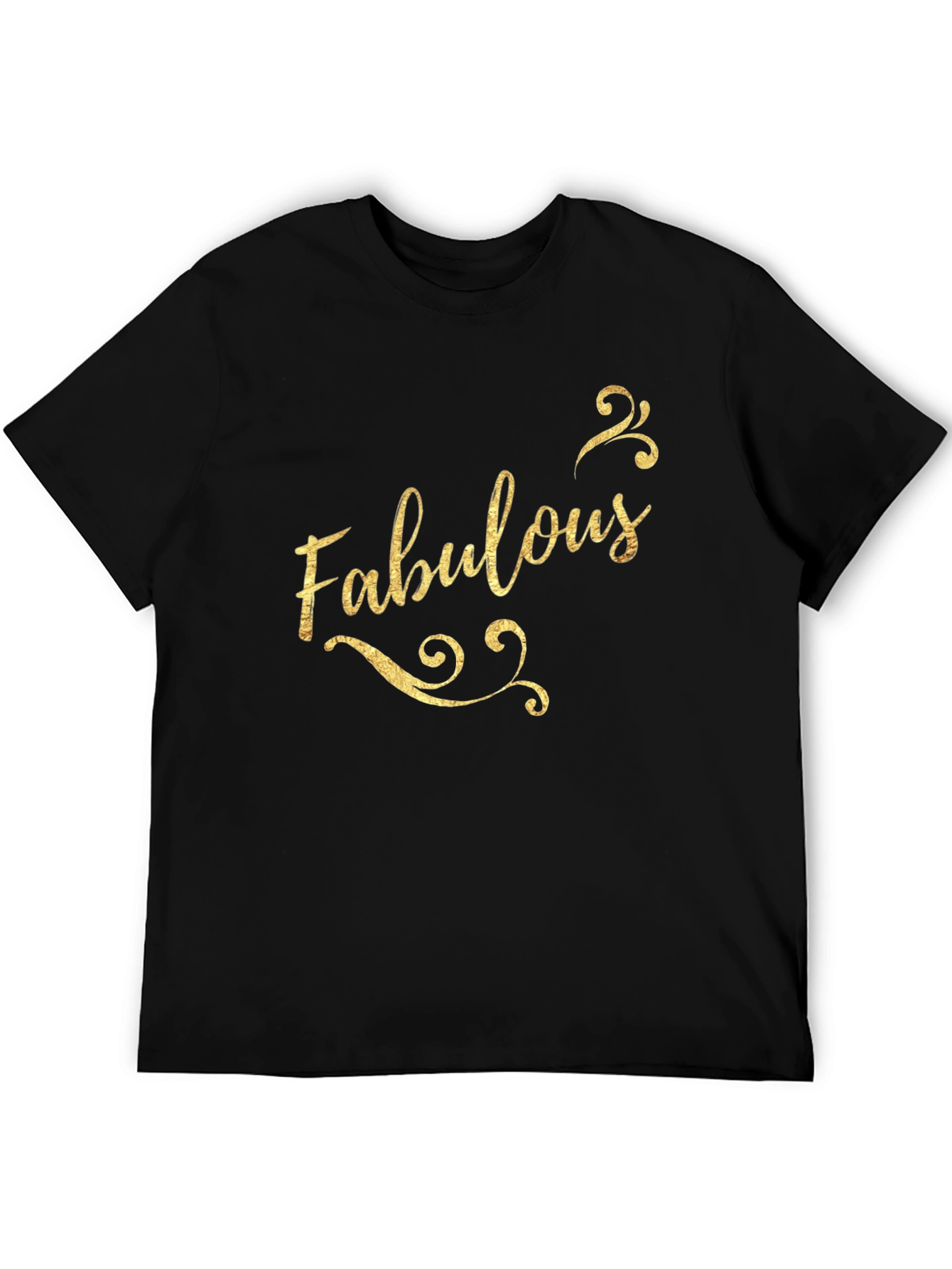 Fabulous Graphic Print Black Cotton Tee