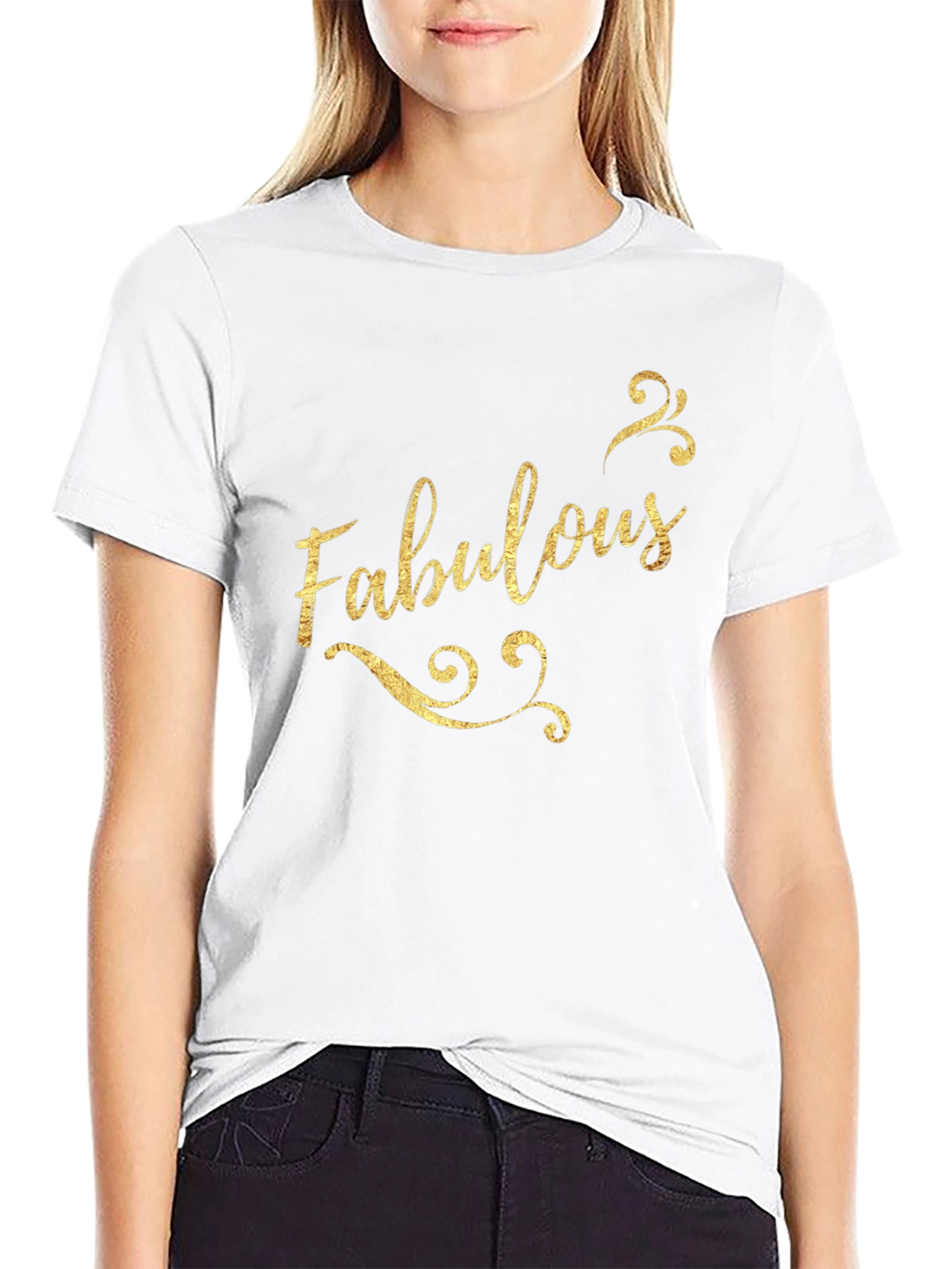 Fabulous Graphic Print Black Cotton Tee