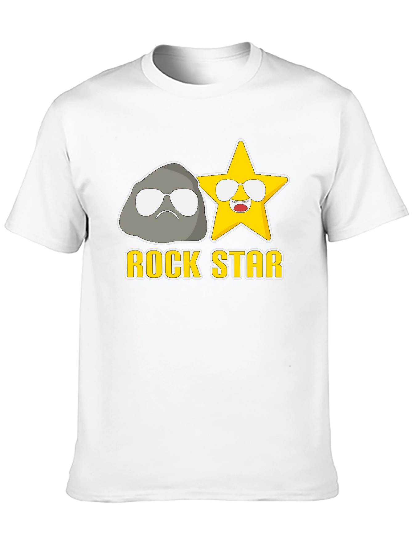 Rock Star Graphic T-Shirt - Unisex Black Tee