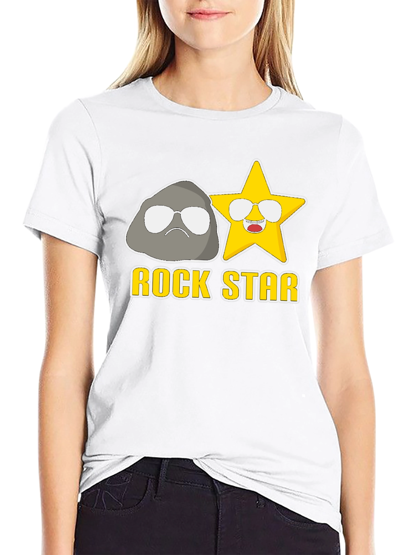 Rock Star Graphic T-Shirt - Unisex Black Tee