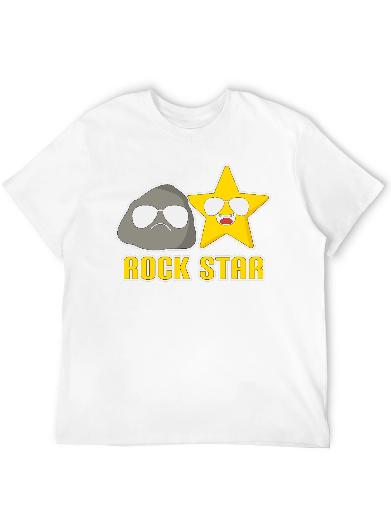 Rock Star Graphic T-Shirt - Unisex Black Tee