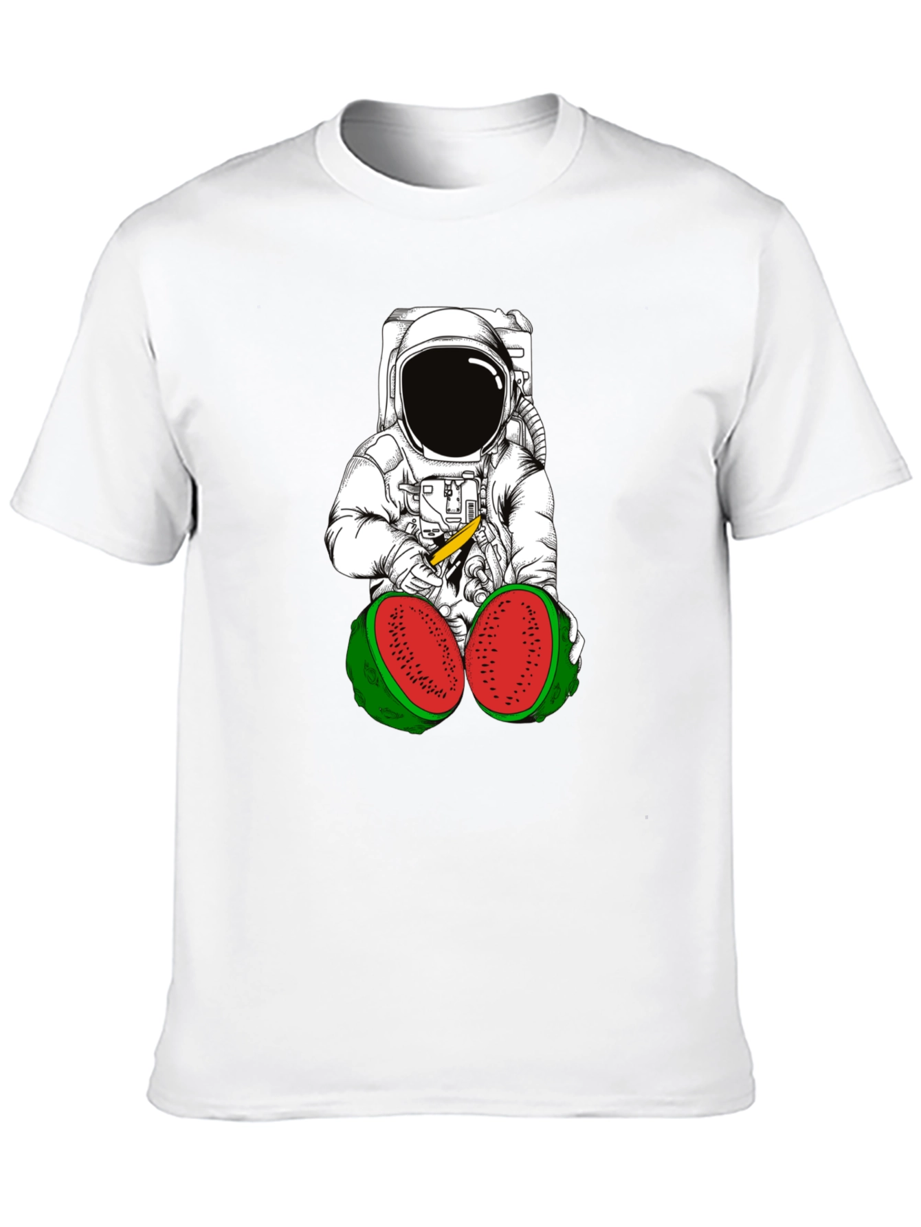 Astronaut Watermelon T-Shirt - Unique Graphic Tee