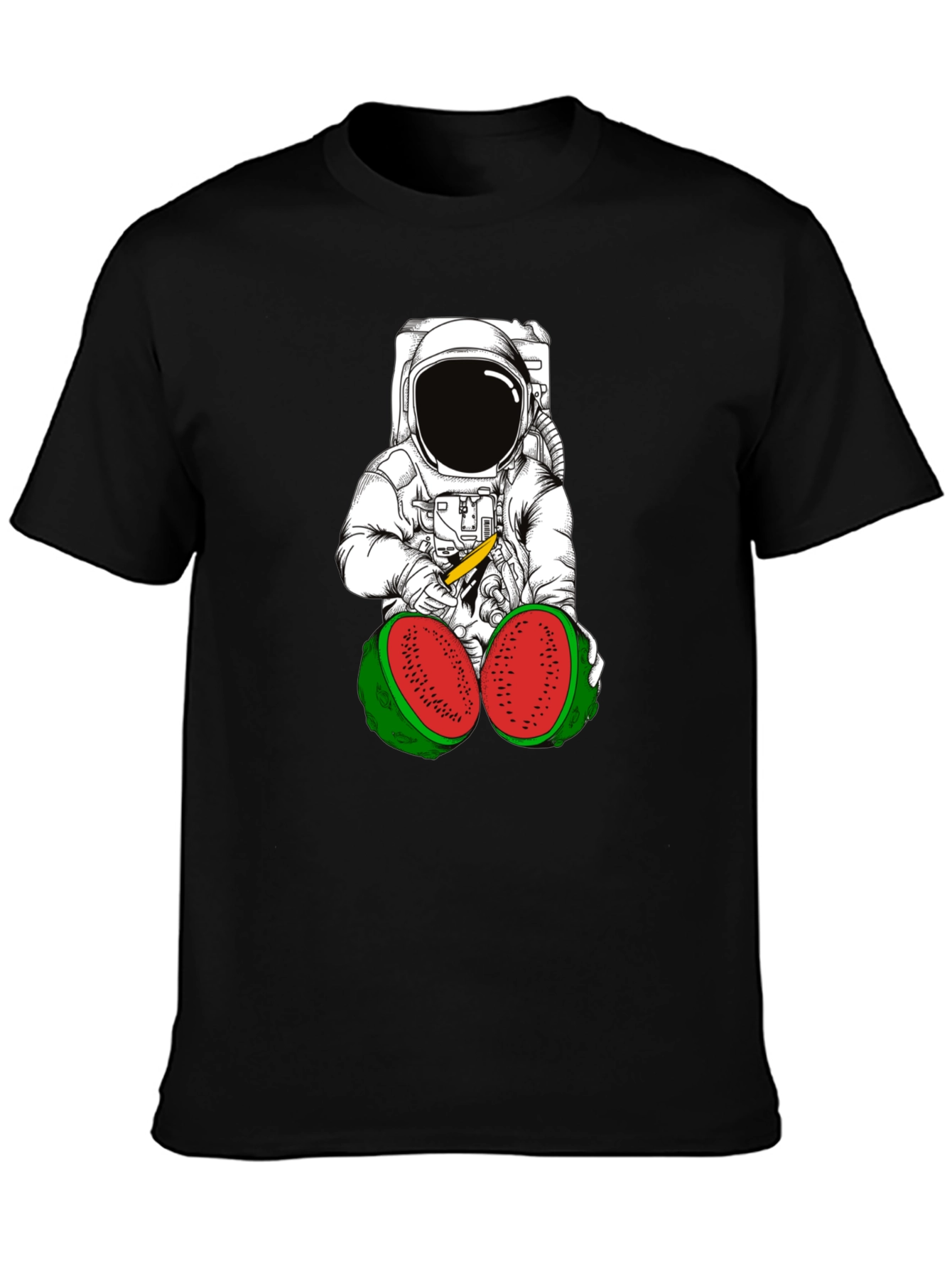 Astronaut Watermelon T-Shirt - Unique Graphic Tee