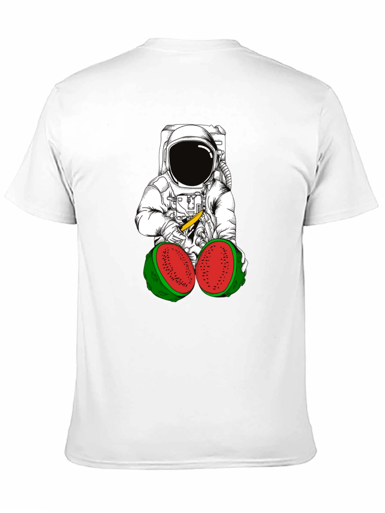 Astronaut Watermelon T-Shirt - Unique Graphic Tee